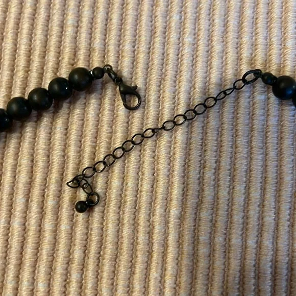 Turquoise Stone Squash Blossom Bib Necklace - Picture 3 of 3